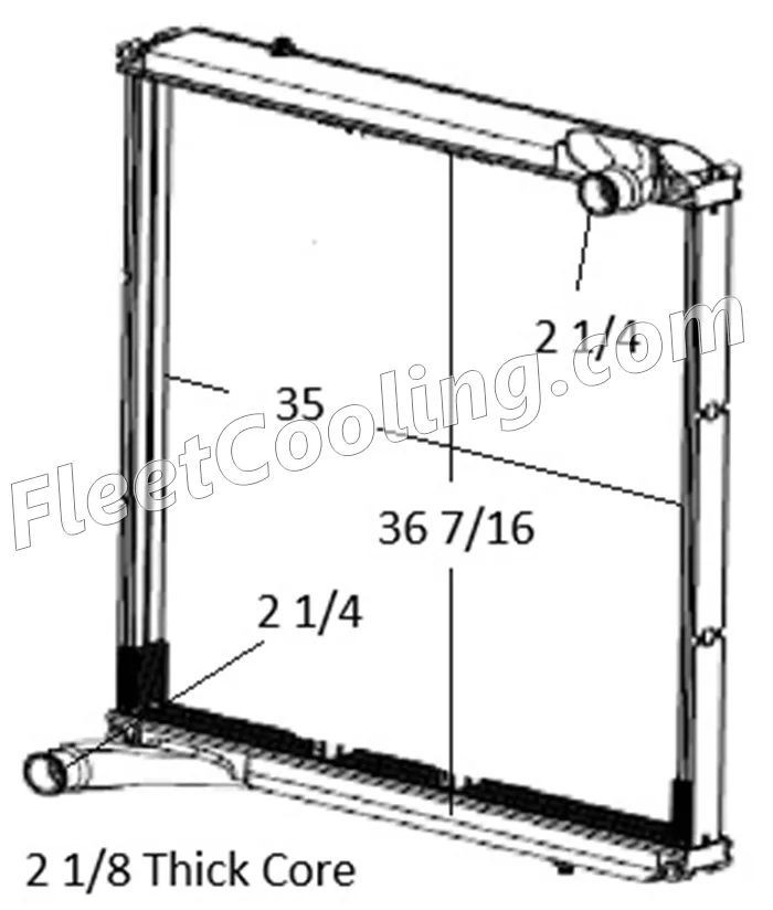 Autocar Radiator - Plastic Tank 437569P