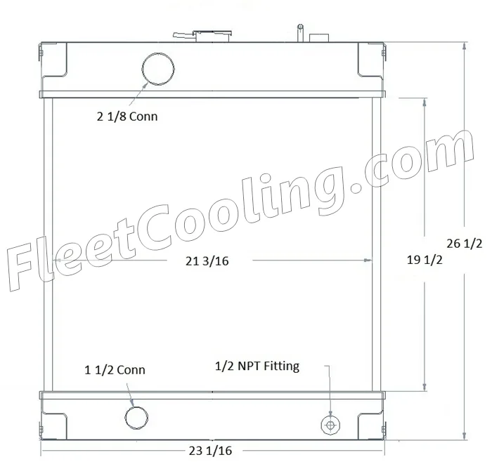 Arrow Radiator - Solder On Tank 437998