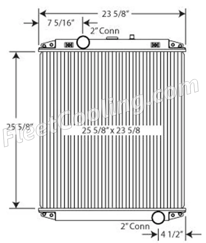 Bering Radiator - Solder On Tank 437408S